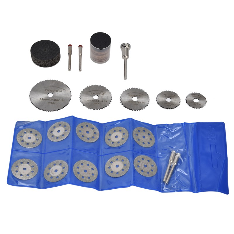 60Pcs Cutting Wheel Mini Wood Cutter Disc Saw Blade Tool