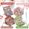 4 Sets 3D Sticker Scenes, DIY 3D House Sticker, Cute