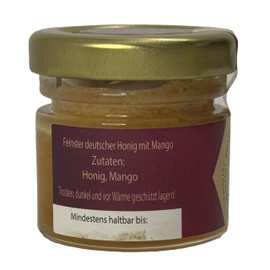 Nordbienchen® Honey 30 g with Mango - 100% Natural, No Additives, Honey from Germany, Perfect Gift Idea, Honey from Sustainable Beekeeping