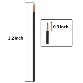 LASSKY - Pincel desechable para delineador de ojos con tapa protectora - Aplicador de herramientas de delineador de ojos (100 piezas)