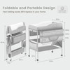 SEA PUNK Portable Baby Diaper Changing Table, Foldable Diaper Changing
