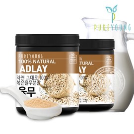 Pure Young Domestic Roasted Yulmu Powder 300g+300g Roasted Yulmu Powder / 퓨어영 국산 볶은 율무분말 300g+300g 볶은율무가루