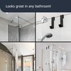 SimplyHooks 3" Shower Hooks, Black, 2 Pack - Towel &