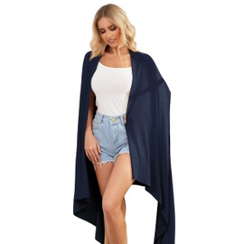 Eiaayer Tencel Cashmere Shawl Wraps for Women,Pashmina Stole Airplane Travel Wool Scarf Blanket Wrap Lightweight UPF 50+