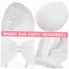 Baluue Plush Rabbit Ear Headband Set with Nose and Tail