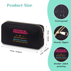 Physical Therapist Gifts for Women Therapists Makeup Bag Appreciation Gift Gifts for Women Occupational Therapist Christmas Birthday Graduation Gift Physical Therapist Assistant Gift Cosmetic Bag