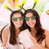 NebulaGlam NebulaGlam 4 Stück Bienen Kostüm Damen Mädchen, Bienen Haarreif