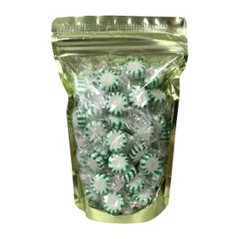Arcor Starlight Spearmint Candy, 2 Pound Bulk Spearmint Hard Candy (Approx. 150 pcs.), Green Mints Individually Wrapped Spearmints, Green Candy
