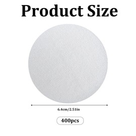 400 Pcs Paper Filters Round Disposable Coffee Filters Paper Micro Paper Filters Replacement Compatible with Aeropress Coffee Makers