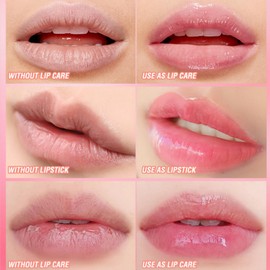 Watermelon Tinted Lip Balm,Plumping Lip Gloss,Nicotinamide Tint/ed L/ip Balm with Lsf 50 Pa+++,Hydrating Lipstick,Moisturizing Tin/ted Lip Balm,Coloured Lip Bal/m,Plumping Li/p Gloss,Mini Li/p Balm