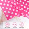 ELECLAND Pink Polka Dot Plastic Table Cover 137cmx274cm, Rectangle, Circus,