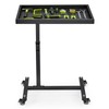 OLBRUS Adjustable Work Table with Wheels, Mechanic Rolling Tool Tray
