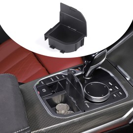 YANER Auto Central Gear Organiser Storage Box Trim Compatible with 2 3 4 Series X3 X4 X5 X6 X7 Z4 F40 G20 G26 G01 G02 G05 G06 G07 G29, Centre Console Storage Compartment (with Lid)