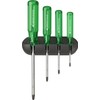 PB Swiss Tools Classic Pozidriv Screwdriver Set with Wall Mount