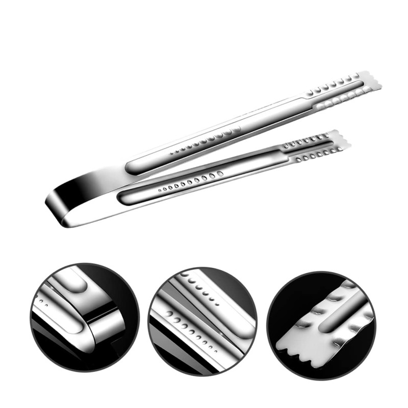 Ipetboom Stainless Steel Steak Tongs with Ergonomic Handle Practical Food