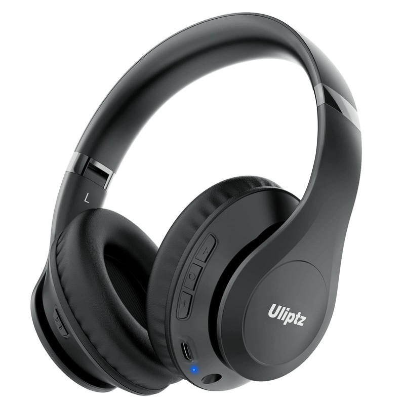 Uliptz Wireless Bluetooth Headphones, 65H Playtime, 6 EQ Sound Modes,