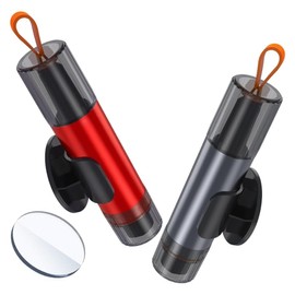 Arvoni 2 PCS 2 in 1 Emergency Car Window Breaker, Life Hammer with Seatbelt Cutter, Portable Life Hammer, Car Safety Hammer for Car Windows Emergency Rescue Car, Bus (Red, Gray)