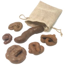 Realistic Poop Toy Poop Dog Puppy Toilet, Fake (Brown)