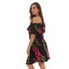 Riviera Sun Rayon Crepe Printed Short Dress for Women 21879-8110-PRP-M