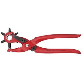 KNIPEX - 90 70 220 Tools - Revolving Punch Pliers (9070220), Red
