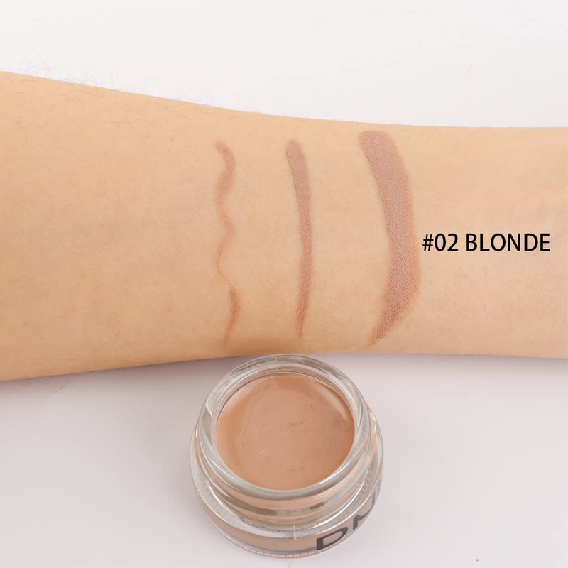 evpct Blonde Eyebrow Powder Pomade Gel Shaper Makeup Kit with