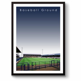GroundDesigns DERBY COUNTY FC Football Gift BASEBALL GROUND Stadium Art Unframed A3 Print DCFC bbg