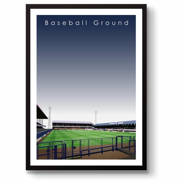GroundDesigns DERBY COUNTY FC Football Gift BASEBALL GROUND Stadium Art