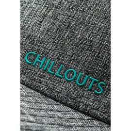 CHILLOUTS Unisex Christchurch Baseball Cap, 20 grey / turquoise