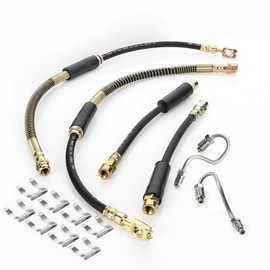 LST 4x Bremsschlauch Set vorne hinten + Halteklammer A3 II f VI