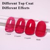Imtiti Jelly Gel Nail Polish, Burgundy Red Sheer Jelly Nail