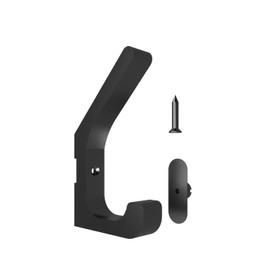 Haken für Akustikpaneele in verschiedenen Ausführungen, rund, eckig, doppelt, einzeln, Garderoben- und Kleiderhaken, DIY Garderobe, Montage ohne Bohren (Breite: 13mm, doppelt)