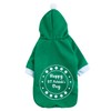 Impoosy St Patrick's Day Pet Dog Hoodies Funny Clover Shirt