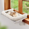 Zoratoo Cat Window Sill Perch with Large Bolster, Easy to