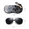 ZAXMEY Sunglasses Soft Case with Carabiner Ultra Light Neoprene Zipper