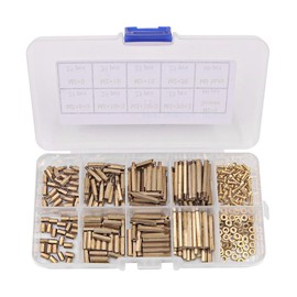 320pcs NUZAMAS M2 Motherboard Standoff Screws Male Female Hex Brass Spacer Standoff Screw Nut for DIY Computer Assembly Circuit Board Motherboards