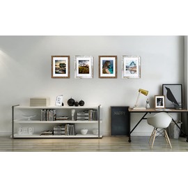 kennethan 11x14 White Picture Frame - Made to Display Pictures 8x10 with Mat or 11x14 Without Mat - Wide Molding - Wall Mounting Material Included…