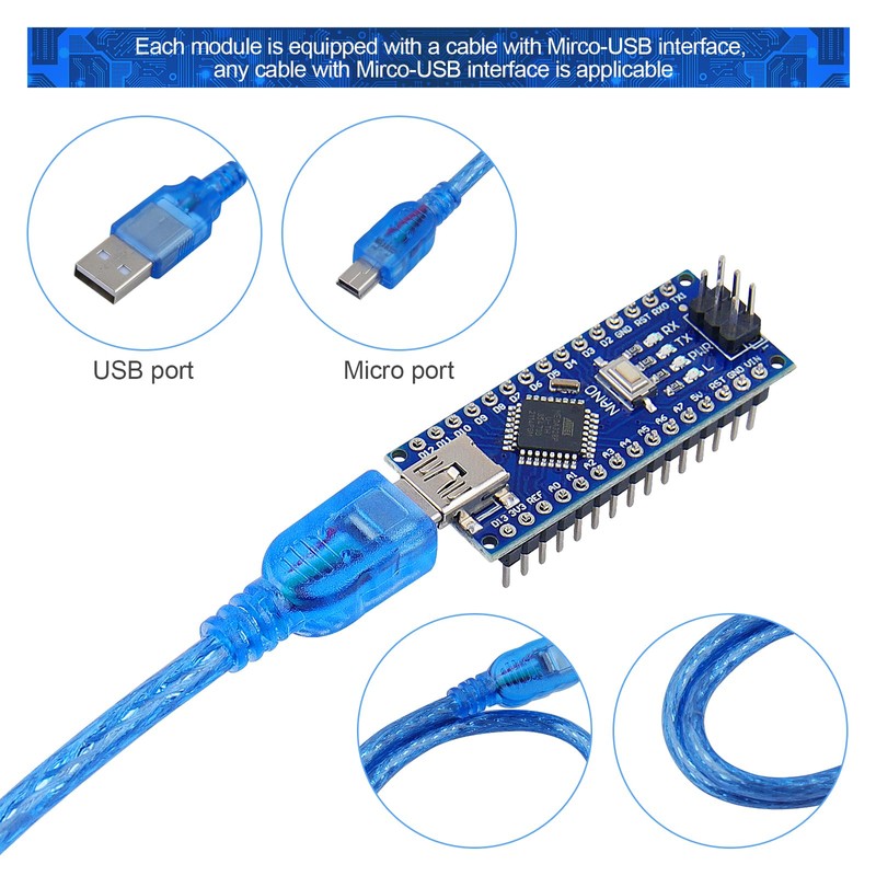 Mini Nano V3.0 ATmega328P Module Micro Controller Board with USB