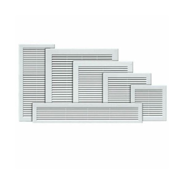 White Air Vent Grille Ventilation Cover with Inset Grid (Fly