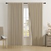 DUALIFE - Cortinas 100 opacas de lino texturizado de 84