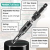 3 Pcs CC2430 Self Centering Drill Bit Set 3/32", 7/64",