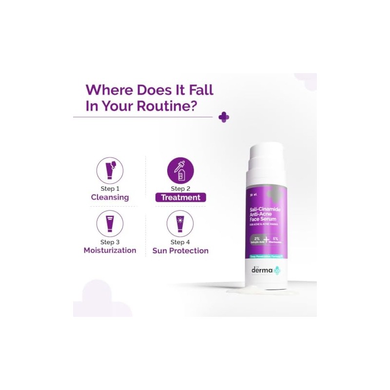 Sali-Cinamide Anti-Acne Face Serum with 2% Salicylic Acid & 5%