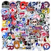 Set of 100 Baseball Stickers, Waterproof Baseball Stickers, Suitable for
