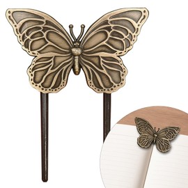 Vintage Brass Butterfly Book Clip – Hands-Free Page Holder for Journals and Books, Ideal Gift for Readers and Writers