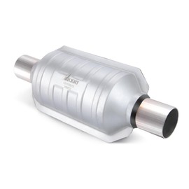 Nilight 2.25" Inlet/Outlet Catalytic Converter with O2 Port and Heat Shield,2.25 inches Universal Cat for Chevy Dodge Ford Mitsubishi Buick Chrysler GMC Jeep