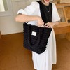 Petit-Germe Popcorn Bag, Tote Bag, Waffle Bag, 02.black