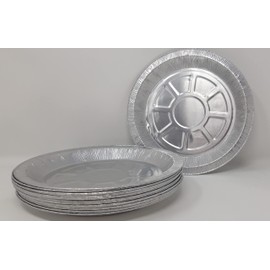 Aluminium Foil 8" 20cm Round Pie Flan Tart Plate 20x1.6cm 323cc (40)