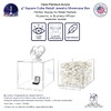 2 Pack 9" Acrylic Display Riser Box with One Open