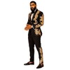 Homhous Men's Suit 2 Pieces Blazer and Pants Black with