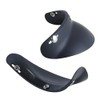 Removable Helmet Visor, Universal Black Visor with 3 Snaps, Open