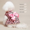 PUPTECK Print Dog Dress Pet Apparel with Cute Bowtie Puppy